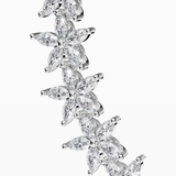 Flower Tennis Bracelet Silver