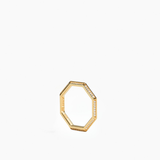 Pavé Triangle Octagon Ring Gold