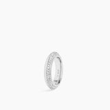 Rivetto Half Pavè Ring Large Silver