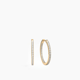 Stone Hoops Gold