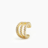 Eterno Tripple Pavé Cuff Gold