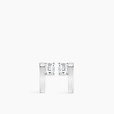 Sopra Emerald Huggies Silver