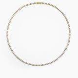 Tennis Necklace Gold 3 mm