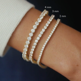 Tennis Bracelet Gold 2 mm