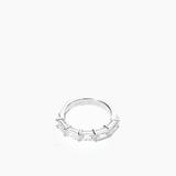 Half Baguette Ring Silver