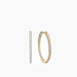 Stone Hoops Gold