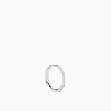 Pavé Octagon Ring Silver