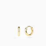 Plain Huggie Hoops Gold