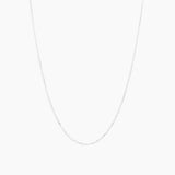 Faceted Thin Chain Silver