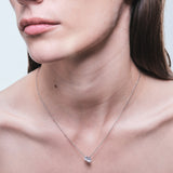 Doppio Pera Necklace Silver