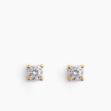 Stud Earrings Gold - 3 mm
