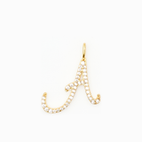 Italic Letters Charm Gold