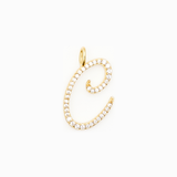 Italic Letters Charm Gold