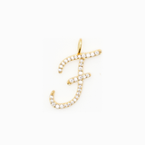 Italic Letters Charm Gold