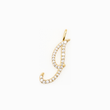 Italic Letters Charm Gold