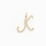 Italic Letters Charm Gold