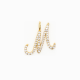 Italic Letters Charm Gold