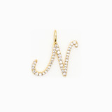 Italic Letters Charm Gold