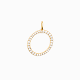 Italic Letters Charm Gold