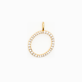 Italic Letters Necklace Gold