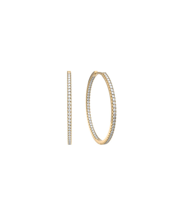 Stone Hoops Gold - 20 mm i gruppen Shop / Øredobber hos ANI (ANI-0124-004)