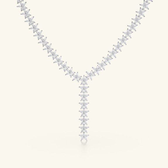 Flower Necklace Silver i gruppen Shop / Halskjeder hos ANI (ANI-0124-012)