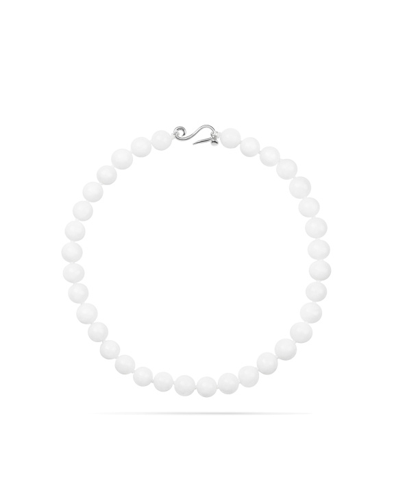 White Bead Necklace i gruppen Shop / Halskjeder hos ANI (ANI-0125-13)