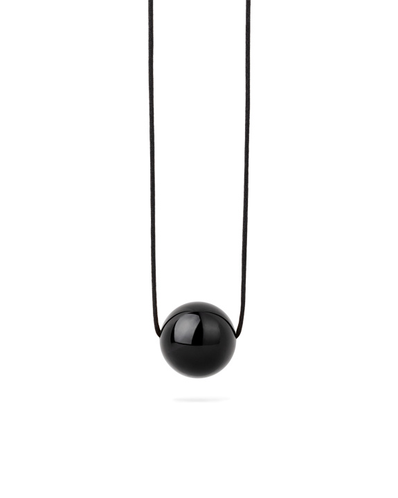 Single Black Pearl Necklace i gruppen Shop / Halskjeder hos ANI (ANI-0624-041)
