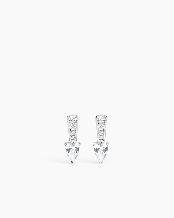 Drop Pear Huggies Silver i gruppen Shop / Øredobber hos ANI (ANI-0825-020)