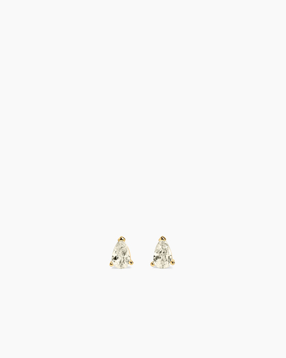 Pear Studs Ivory Gold i gruppen Shop / Øredobber hos ANI (ANI-0825-041)