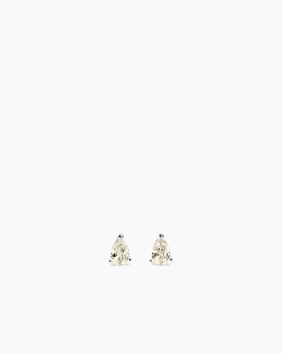 Pear Studs Ivory Silver i gruppen Shop / Øredobber hos ANI (ANI-0825-042)