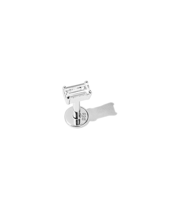 Baguette Labret Silver i gruppen Shop / Øredobber hos ANI (ANI-1024-018)