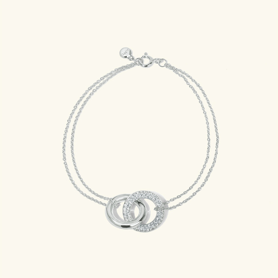 Dualité Bracelet Silver - 17 cm i gruppen Shop / Leaving soon hos ANI (ANI-1223-026)