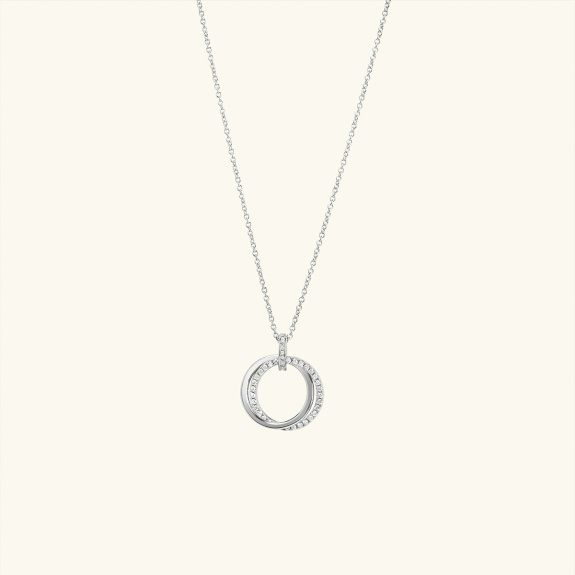 Dualité Pendant Necklace Silver i gruppen Shop / Halskjeder hos ANI (ANI-1223-032)