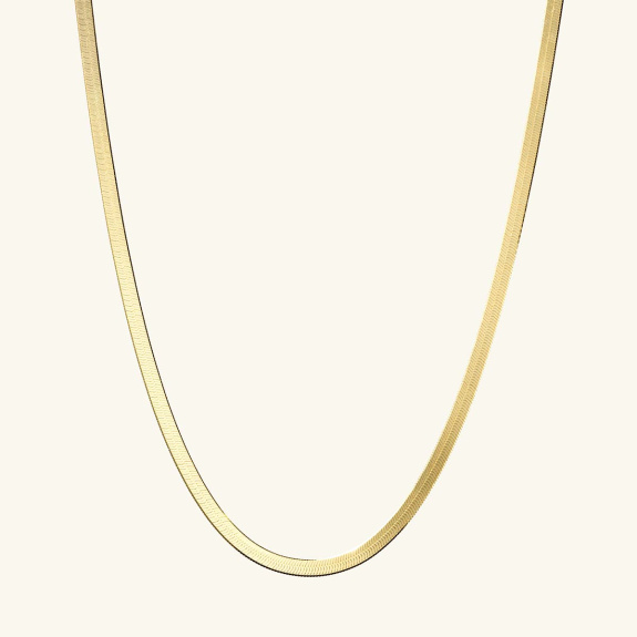Herringbone Necklace Gold - 41 cm i gruppen Shop / Halskjeder hos ANI (ANI632)