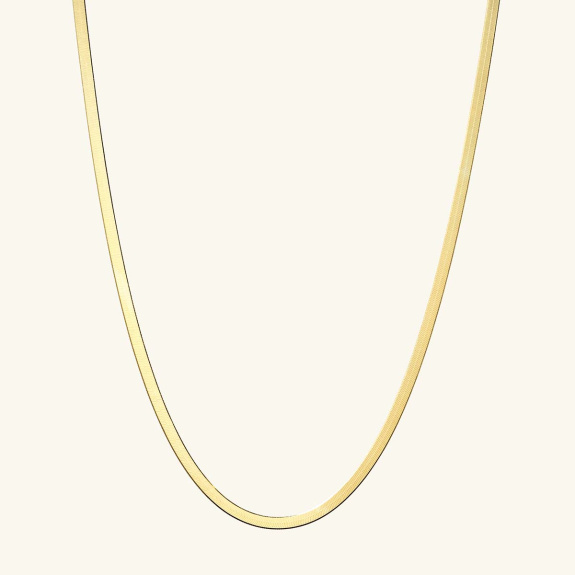 Herringbone Necklace Gold - 47 cm i gruppen Shop / Halskjeder hos ANI (ANI633)