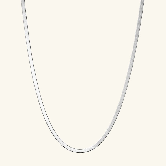 Herringbone Necklace Silver - 47 cm i gruppen Shop / Halskjeder hos ANI (ANI635)