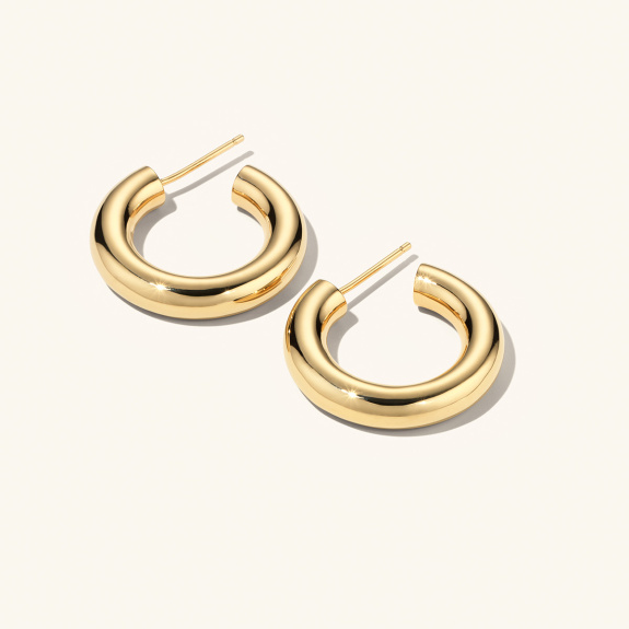 Bold Hoops Gold - 25 mm i gruppen Shop / Øredobber hos ANI (ANI636)