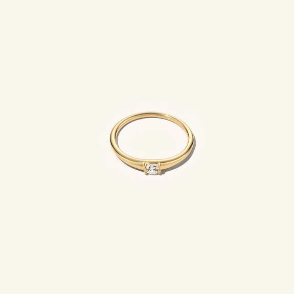 Solitaire Ring Gold - 16 mm i gruppen Shop / Leaving soon hos ANI (ANI681)