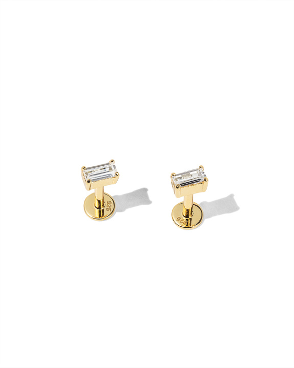 Baguette Labret Gold - Pair i gruppen Shop / Øredobber hos ANI (ANI_SET_036)