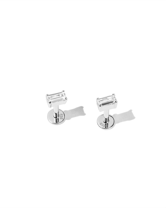 Baguette Labret Silver - Pair i gruppen Shop / Øredobber hos ANI (ANI_SET_037)