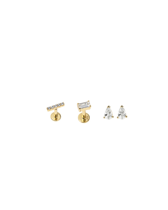 Labret and Stud Kit - Gold i gruppen Shop / Øredobber hos ANI (ANI_SET_044)