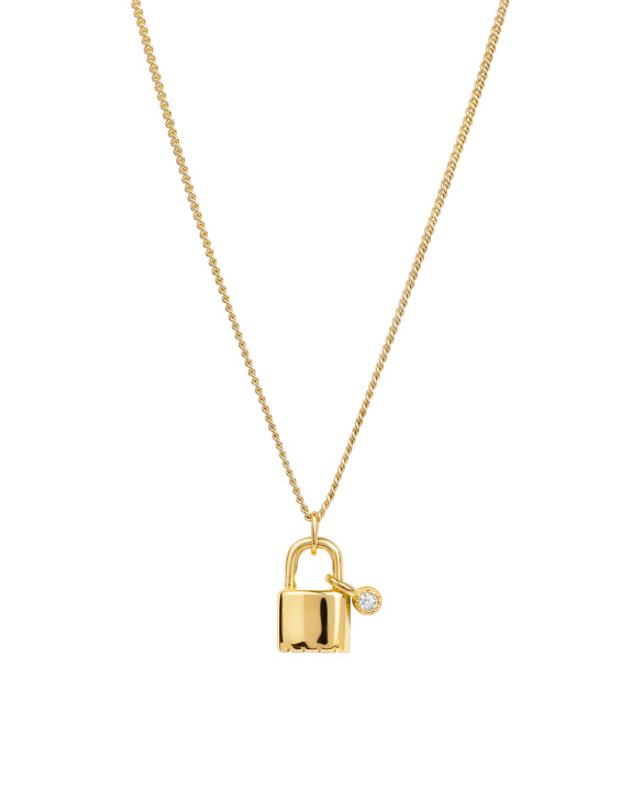 Lock Necklace Gold i gruppen Shop / Halskjeder hos ANI (ANI_SET_052)