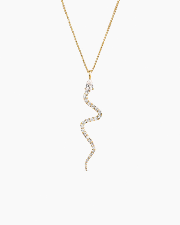 Serpente Necklace Gold i gruppen Shop / Halskjeder hos ANI (ANI_SET_084)