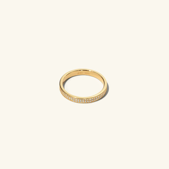 Flat Pavé Ring Gold i gruppen Shop / Ringer hos ANI (ANI_VA_005)