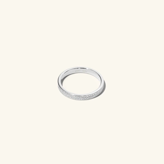 Flat Pavé Ring Silver i gruppen Shop / Ringer hos ANI (ANI_VA_006)