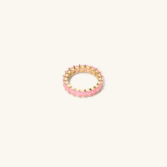Emerald Ring Pink Gold Large i gruppen Shop / Ringer hos ANI (ANI_VA_027)